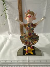 Vintage Cow Parade Dancing Diva 2001 Collectible Cow Figurine