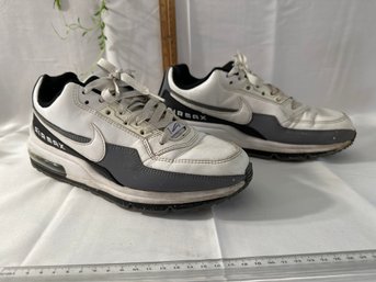 Size 8.5 Nike Mens Air Max LTD 3 Running Shoes White Lace Up Low Top