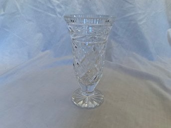 Vintage Waterford 7 Inch Crystal Glandore Vase With Watermark