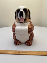 Vintage 1986 Himark Gourmet Kitchen St. Bernard Dog Cookie Jar