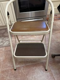 Vintage Meco Folding Step Up Stool 18x20x30 Works Sturdy