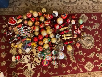 Awesome Huge Lot Of Christmas Ornaments Vintage And More