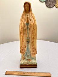 Vintage 18 Inch Our Lady Of Fatima Statue Religious Statues Virgin Mary