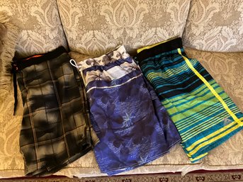 Lot Of 3 Mens Swimsuits Bathing Suit Shorts Size XXL