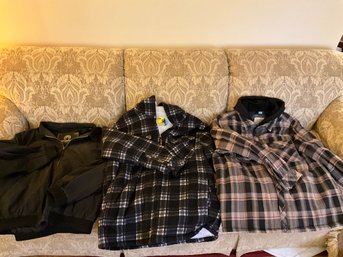 Lot Of 3 Mens Coats Jackets Size XL Extra Large