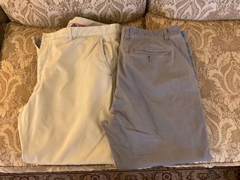 Lot Of 2 Pairs Mens Pants Size 42x30 Kirkland And Tommy Bahama