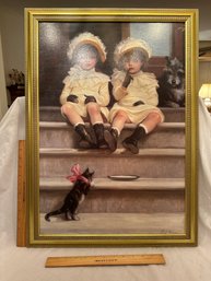 Vintage 19x27 In Sunday Best Phillip Richard Morris Framed Print On Canvas