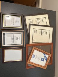 Lot Of Various Size Wooden  Photo Picture Frames