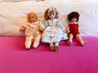 Lot Of 3 Vintage Baby Dolls