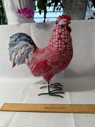 10 Inch Rhode Island Red Rooster Resin Home Garden Decor