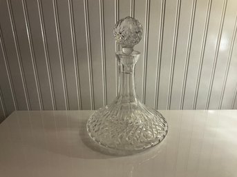 Vintage Waterford Lismore Ships Decanter Made In Ireland