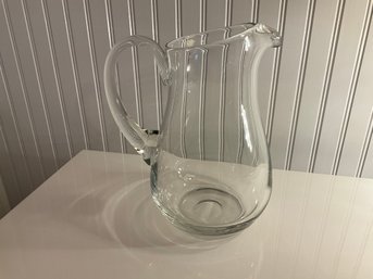 Vintage 9 Inch Crystal Water Pitcher