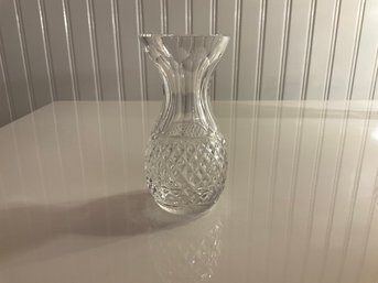 Vintage Waterford Crystal Bud Vase In The Alana Pattern, Stands 4 Inch