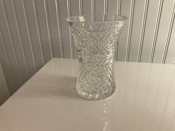 6 Inch Waterford Crystal Vase In The Glandore Pattern
