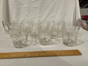 Set Of 11 Duet By EDINBURGH CRYSTAL 3.25 In Old Fashioned Glasses Excellent