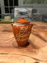 Terracotta Honey Pot