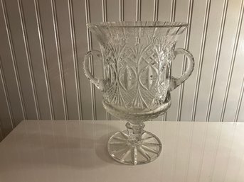 Brooklawn Country Club 2002 Member Guest Engraved Cut Crystal Barware Champagne Chiller