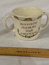 Vintage Royal Doulton Bunnykins Two Handled Bone China Christening Cup 1936