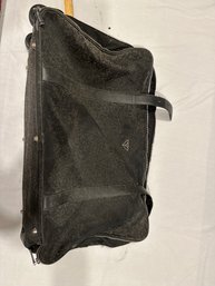 Black Prada Saffiano Suitcase Needs Professional Cleaning Repair