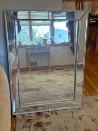 Large 30x45 Silver Wall Mirror Excellent Condition