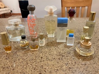 Lot Of Assorted Perfumes Estee Lauder Claude Fabri Dolce And Gabbana And More