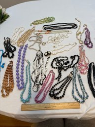 Large Ladies Lot Of Fashion Necklaces Some Have Matching Earrings Vintage And Modern