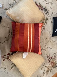 Set Of 3 Throw Pillows 2 Desert 18x18 And 1 Better Homes And Garden Orange Brick 18x18
