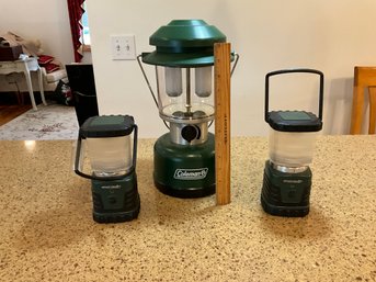 Lot Of 3 Battery Operated Emergency Lanterns