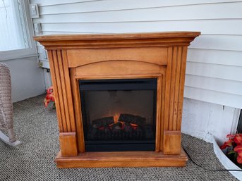 Dimples Electric Fireplace Heater Works Great Used In Sunroom See Photos