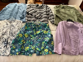 Lot Of 6 Ladies Dress Coats Jackets Size Large 16 And 18