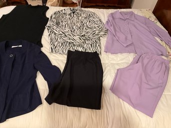 Lot Of Ladies Clothing Size XL AND 16 Pants Suit Jacket With Matching Top And More