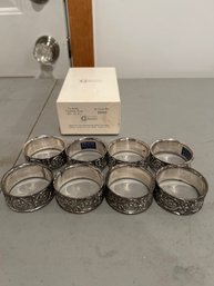 Set Of  8 Granada Napkin Rings International Giftwares  No 6644s