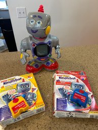 Fisher Price Kasey The Kinderbot Learning System Plus 2 Cartridges Need Batteries
