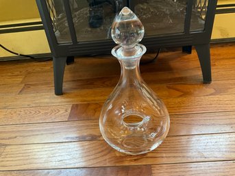 Lenox Tuscany Classics Crystal Wine Decanter Pierced Center Design 32 Oz.