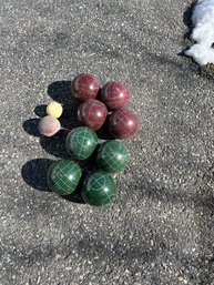 Old School Bocci Ball Set Great To Use Or As Decoration