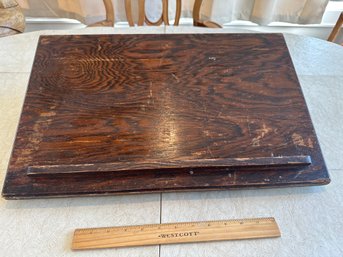 Antique Handmade Solid Wood Swivel Writing Desk