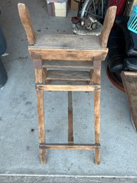 Vintage 40 Inch Folding Wooden Ladder Not Suitable For Use But Great For Any Rustic Home Decor Or Collector