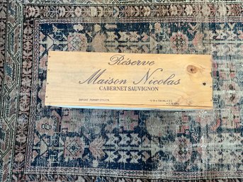 Old Wood Maison Nicholas  Wine Crate Box 21' W X 13' D X 7.5' H