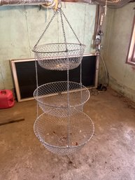 35 Inch Collapsible Hanging Wire Basket  Great For Just About Anything You Could Think Of
