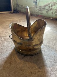 10x 11 X 12 Inch Brass Bucket Great For Wood,ashes Or Flower Pot