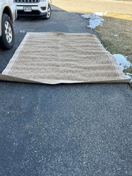 8x10 Indoor Outdoor Cover. Thats Not A Stain Its Melted. Would Be Great For Garage Floor