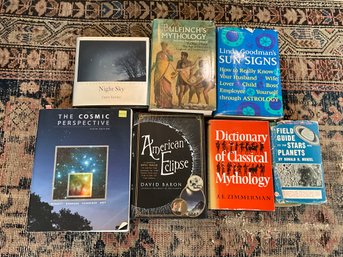 Lot Of Books On Mythology Astronomy And More