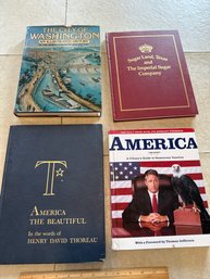 Lot Of 4 Non Fiction America And State City Books Washington And Sugar Land Texas