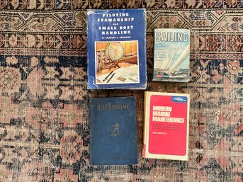Lot Of Vintage Book On Sailing Boating And Fishing