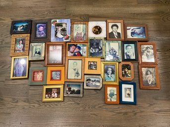 Large Lot Of Assorted Picture Framed Photo Frames