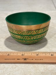 Green Brass Singing Bowl