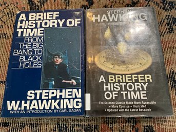 Lot Of 2 Steven Hawking Books A Brief History Of Time
