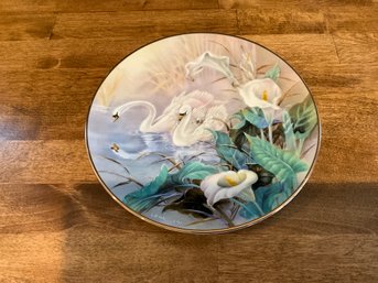 Bradford Exchange, The Swans, From The On The Wings Of Snow Collection By Lena Liu Collectors Plate