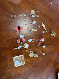 Estate Sale Jewelry Lot Ladies Vintage Fashion Pins See All Photos