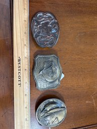 Lot Of Three Vintage Belt Buckles